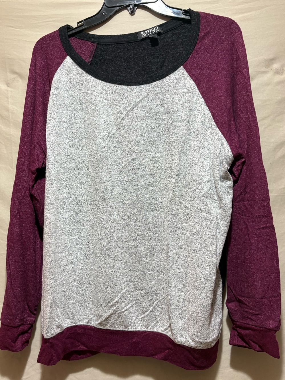 Buffalo David Bitton Black Crewneck Top